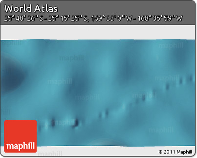 Satellite 3D Map of the Area around 25° 31' 56" S, 169° 4' 29" W