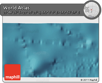 Satellite 3D Map of the Area around 25° 31' 56" S, 173° 28' 29" E