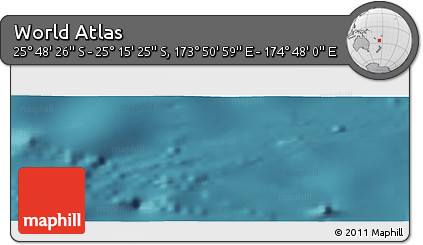 Satellite Panoramic Map of the Area around 25° 31' 56" S, 174° 19' 29" E