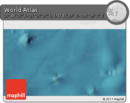Satellite 3D Map of the Area around 25° 31' 56" S, 175° 10' 30" E