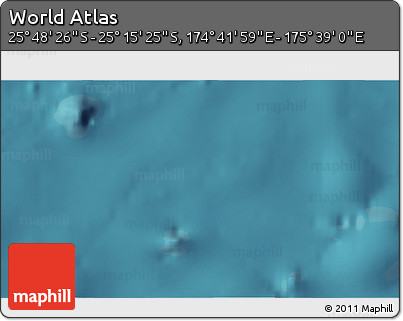 Satellite 3D Map of the Area around 25° 31' 56" S, 175° 10' 30" E