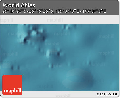 Satellite 3D Map of the Area around 25° 31' 56" S, 176° 1' 30" E
