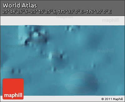 Satellite 3D Map of the Area around 25° 31' 56" S, 176° 1' 30" E