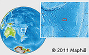 Physical Location Map of the area around 25° 31' 56" S, 176° 1' 30" E
