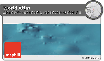 Satellite Panoramic Map of the Area around 25° 31' 56" S, 176° 1' 30" E