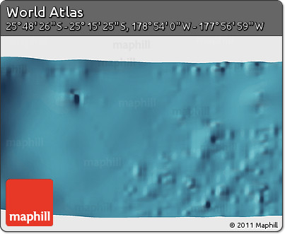 Satellite 3D Map of the Area around 25° 31' 56" S, 178° 25' 30" W