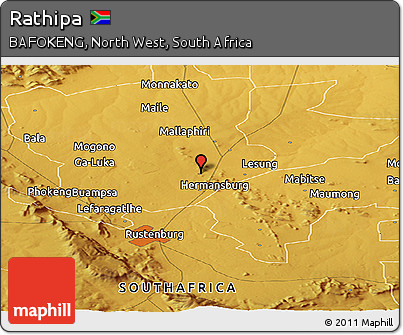 Physical Panoramic Map of Rathipa