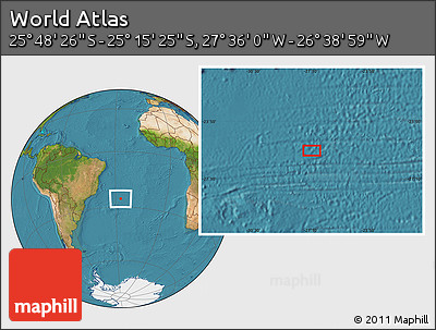 Satellite Location Map of the Area around 25° 31' 56" S, 27° 7' 30" W