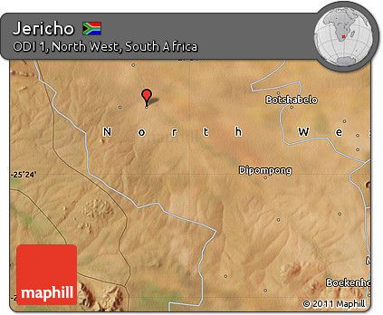 Satellite Map of Jericho