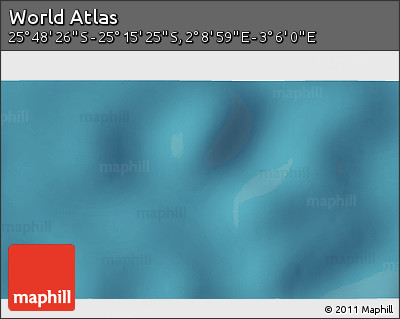 Satellite 3D Map of the Area around 25° 31' 56" S, 2° 37' 30" E