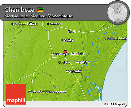 Physical 3D Map of Chambeze