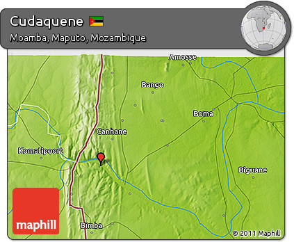 Physical 3D Map of Cudaquene