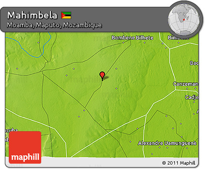 Physical 3D Map of Mahimbela