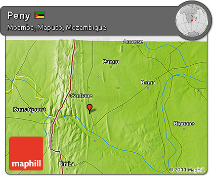 Physical 3D Map of Peny