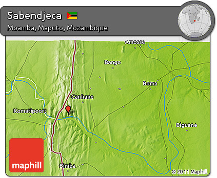 Physical 3D Map of Sabendjeca