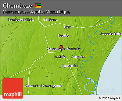 Physical 3D Map of Chambeze