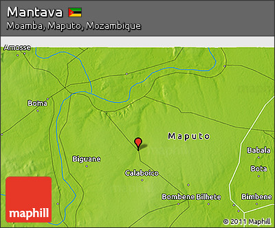 Physical 3D Map of Mantava
