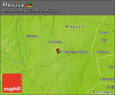 Physical 3D Map of Mevuva