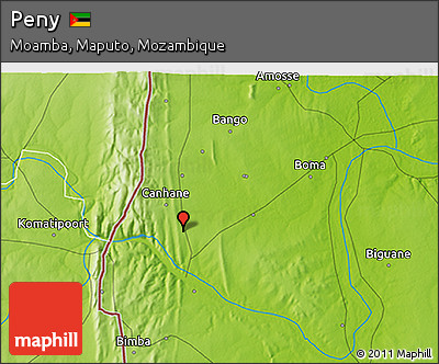 Physical 3D Map of Peny