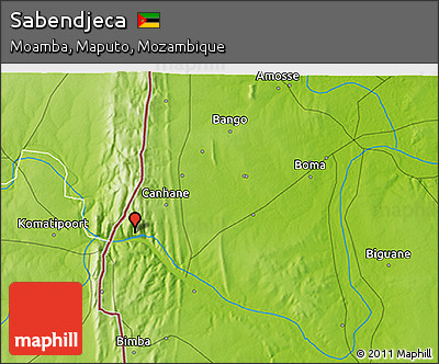 Physical 3D Map of Sabendjeca