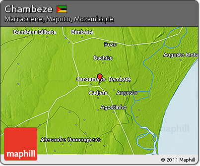 Physical 3D Map of Chambeze