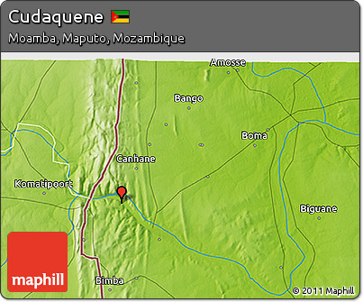 Physical 3D Map of Cudaquene