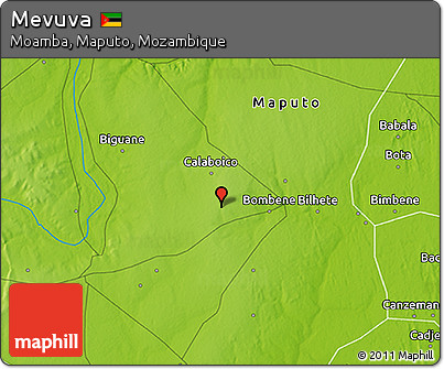 Physical 3D Map of Mevuva