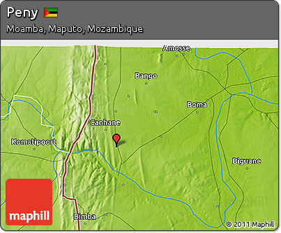 Physical 3D Map of Peny