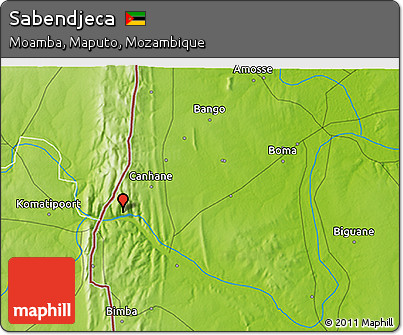 Physical 3D Map of Sabendjeca