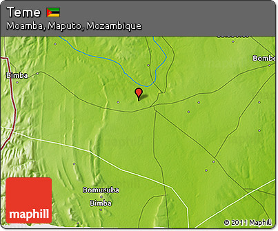 Physical 3D Map of Teme