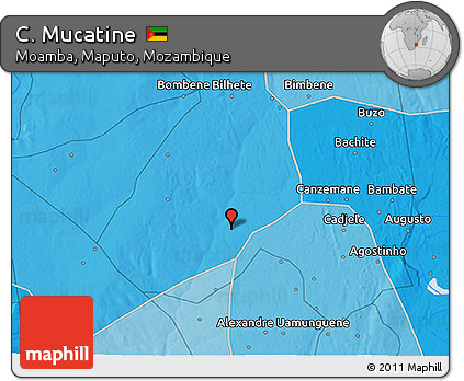 Political 3D Map of C. Mucatine