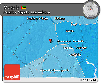 Political 3D Map of Mezele