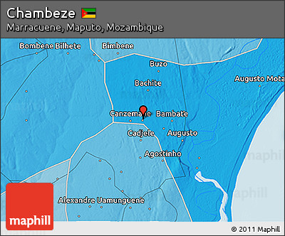 Political 3D Map of Chambeze