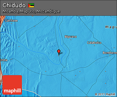 Political 3D Map of Chidudo