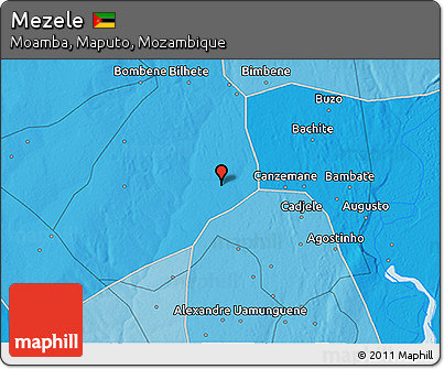 Political 3D Map of Mezele