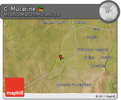Satellite 3D Map of C. Mucatine