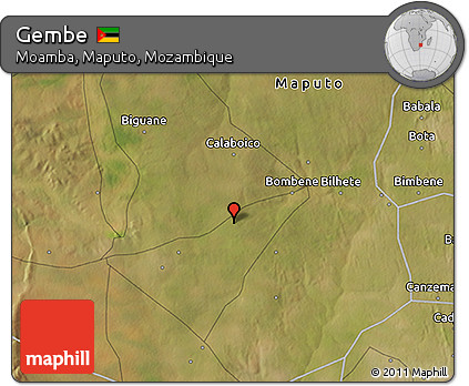 Satellite 3D Map of Gembe