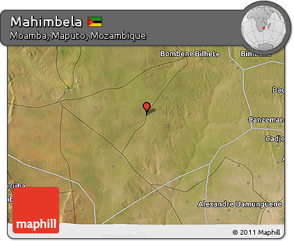Satellite 3D Map of Mahimbela