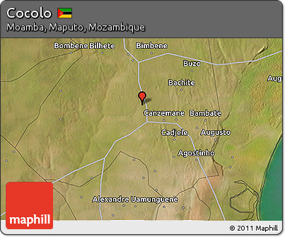 Satellite 3D Map of Cocolo