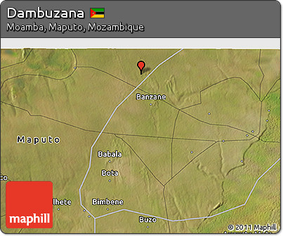Satellite 3D Map of Dambuzana