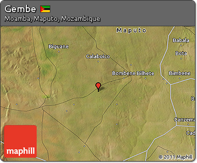 Satellite 3D Map of Gembe