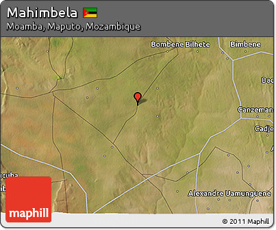 Satellite 3D Map of Mahimbela