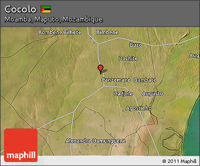Satellite 3D Map of Cocolo