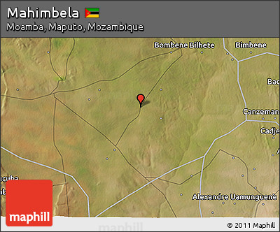 Satellite 3D Map of Mahimbela