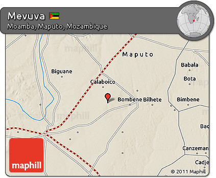 Shaded Relief 3D Map of Mevuva