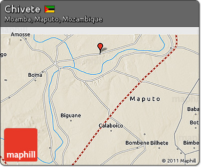 Shaded Relief 3D Map of Chivete