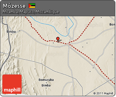 Shaded Relief 3D Map of Mózesse