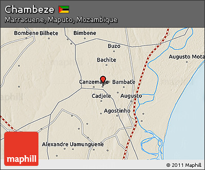Shaded Relief 3D Map of Chambeze
