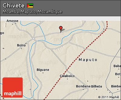 Shaded Relief 3D Map of Chivete