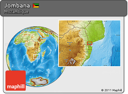 Physical Location Map of Jombana